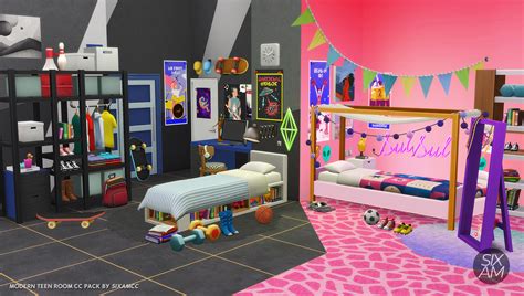 Modern Teen Bedroom Cc Pack The Sims 4 Build Buy Curseforge