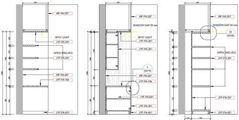 Section Detail Of The Wardrobe Presented In This Autocad Drawing File