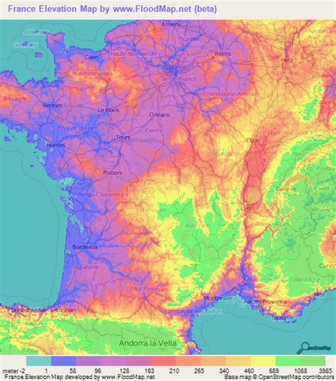 France Elevation And Elevation Maps Of Cities Topographic Map Contour