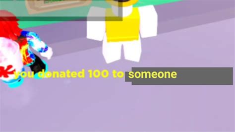 if someone ask me for robux i donate them 100 robux pls donate youtube