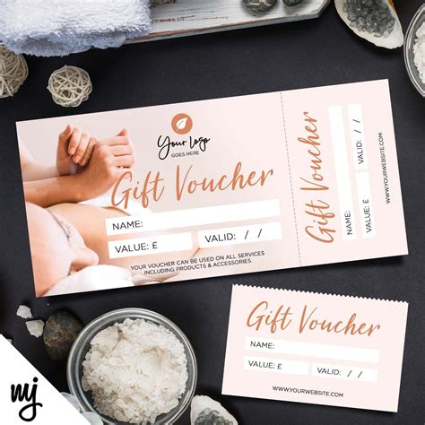 Custom Printed Gift Vouchers Perforated Stubs Massage Etsy