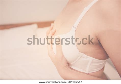 Woman Holding Her Breasts Stock Photo Shutterstock