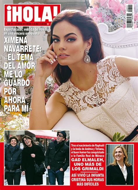 Ximena is the daughter of dentist carlos navarrete salmón and gabriela rosete riestra. En ¡HOLA!: Ximena Navarrete: 'El tema del amor me lo ...