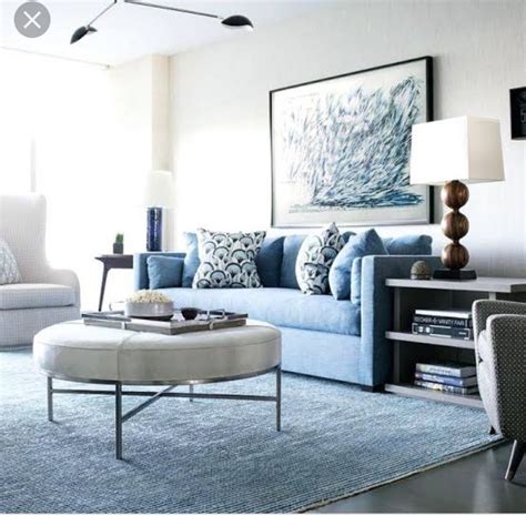 light blue sofa living room Lodge 96" light blue sofa