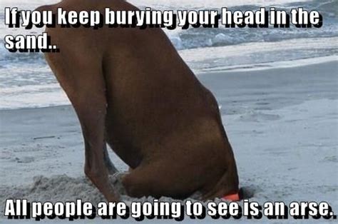 If You Keep Burying Your Head In The Sand Head In The Sand Sand