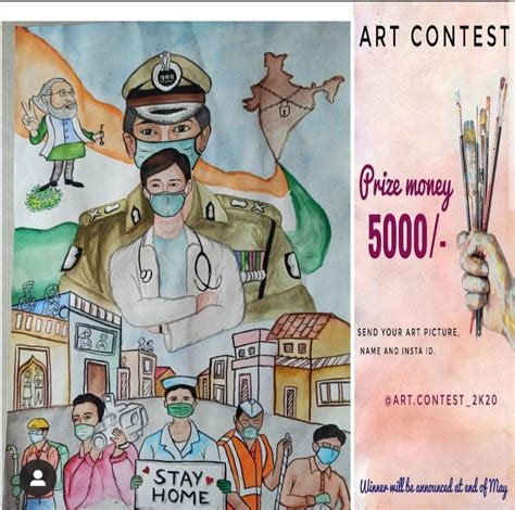 Corona drawing | Drawing competition, Buddha art drawing, Art poster design