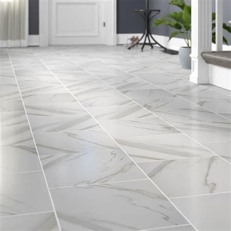 Msi Pietra Calacatta 12 X 12 Porcelain Field Tile In White And Reviews