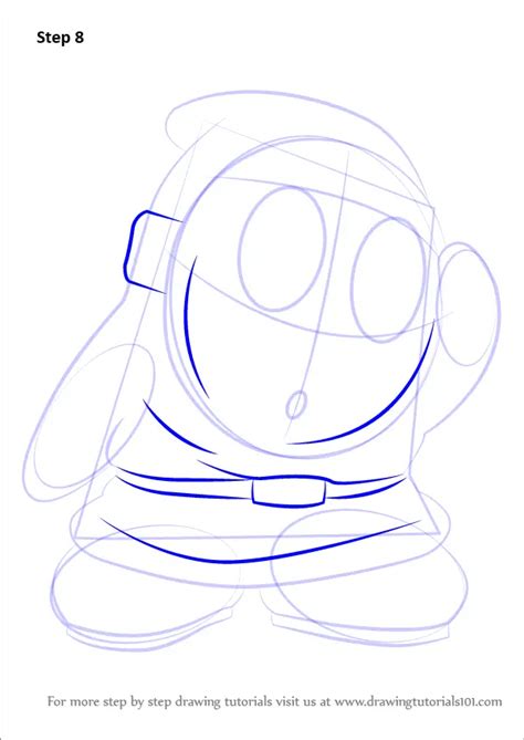 Learn How To Draw Shy Guy From Super Mario Super Mario Step By Step