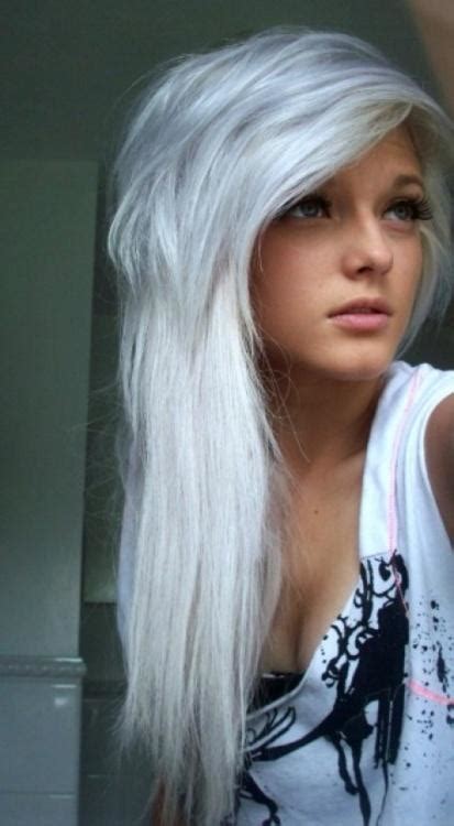 Long Silver Hair Long Hairstyles How To