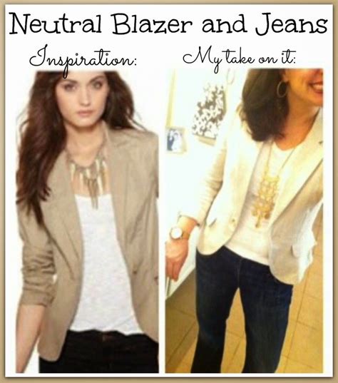 april pin spired neutral blazer love — sheaffer told me to blazer cute outfits with jeans