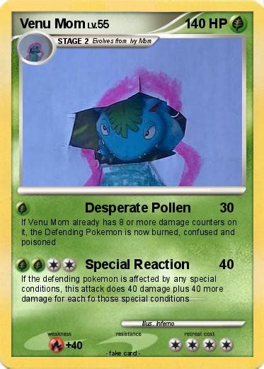 Pokémon Venu Mom Desperate Pollen My Pokemon Card