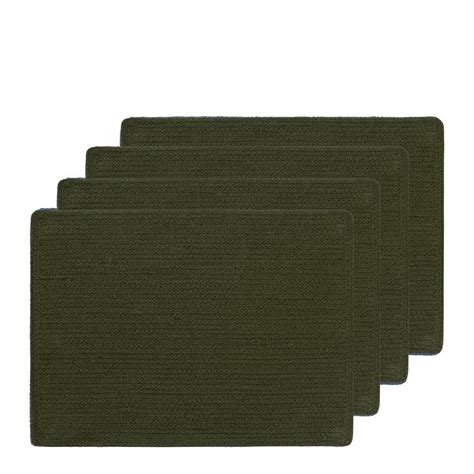 Miller Braided Placemat Set Of X Cm Olive Urban Willow