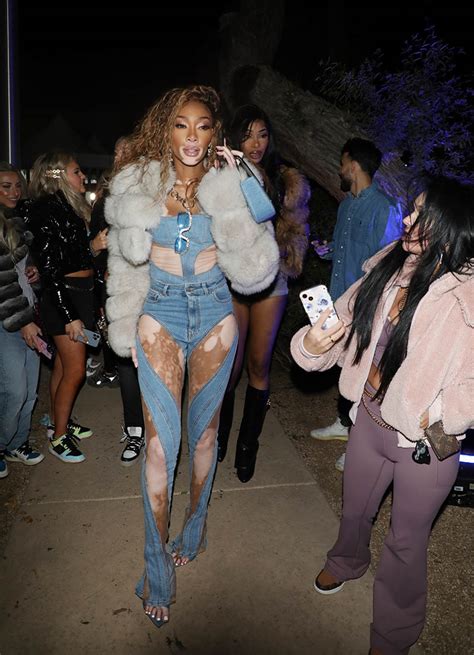 winnie harlow looks stylish leaving drake s super bowl party in arizona credit the daily