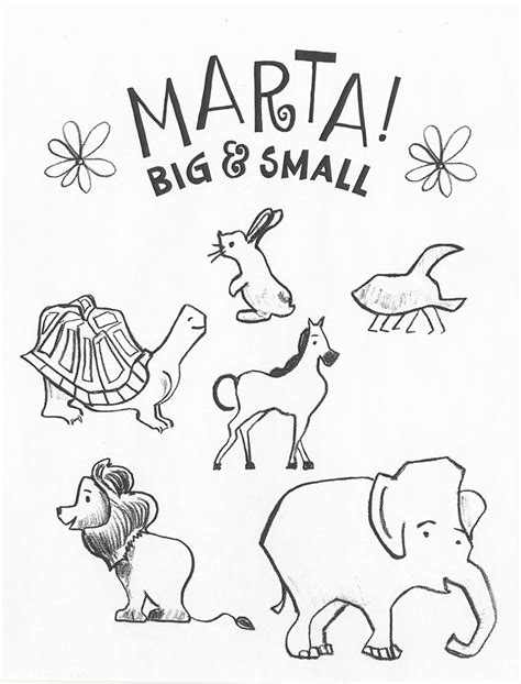 Click on the thumbnails to get a larger, printable version. Marta! Big & Small - Coloring Page (2) - Digital ...
