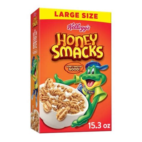 Kelloggs Honey Smacks Original Cold Breakfast Cereal Large Size 153