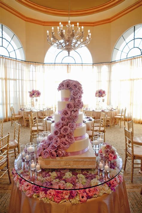 Fabulous Wedding Cake Table Ideas Using Flowers The Wedding Blog