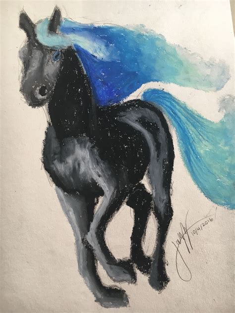 Oil Pastel Horse With Images Oil Pastel Artwork Art