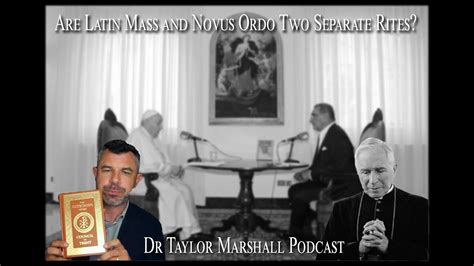 Are Latin Mass And Novus Ordo Two Separate Rites Youtube