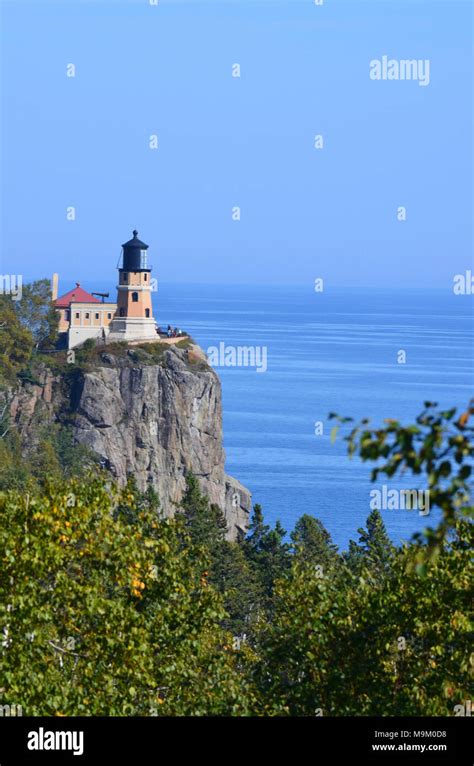 Split Rock Lighthouse Stock Photo Alamy