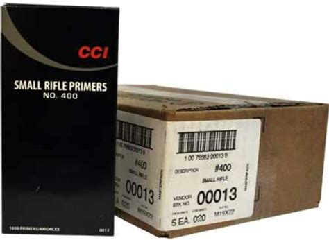 Cci 400 Small Rifle Primer 5000 Count Case 6048640 Lg Outdoors