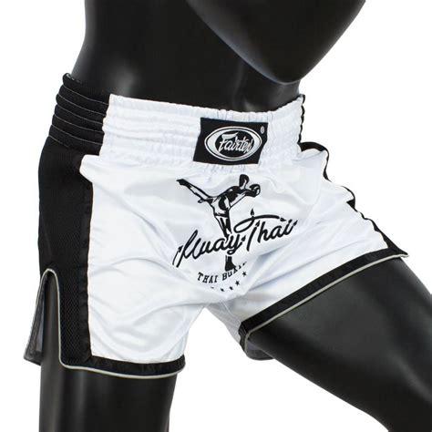 Fairtex White Slim Cut Muay Thai Boxing Shorts Pants Bs1707