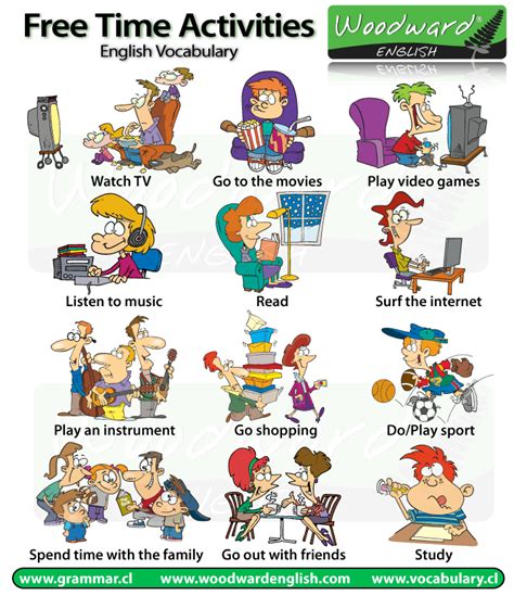 Free Time And Leisure Activities Woodward English
