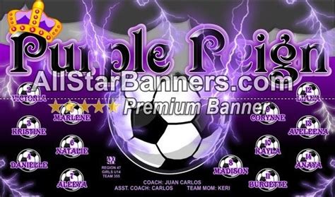 Purple Reign Soccer Banner Idea From We Do Soccer