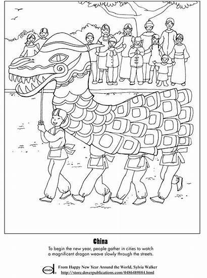 Coloring Chinese Pages Cool Parade Celebrate Lunar