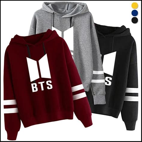 Bts Hoodies Women New Kpop Bts Bangtan Autumn Fleece Hooded Sweatshirt