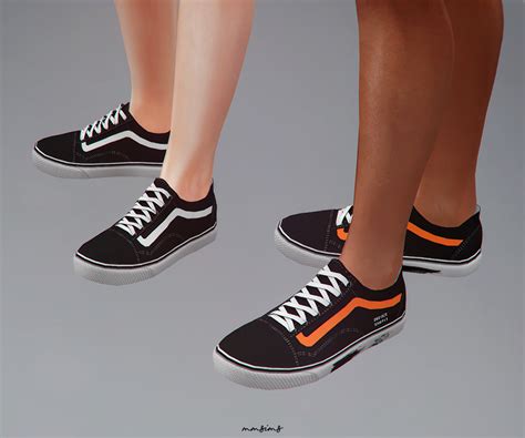 Mmsims Old Skool Sneakers Mmsims Sims 4 Cc Shoes Sims 4 Sims 4