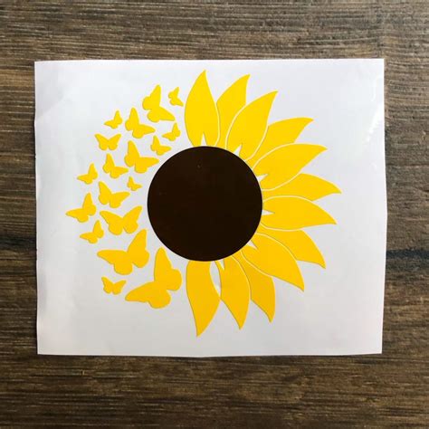 Sunflower Vinyl Car Decal Buy Sunflower Design Vinyl Waterproof