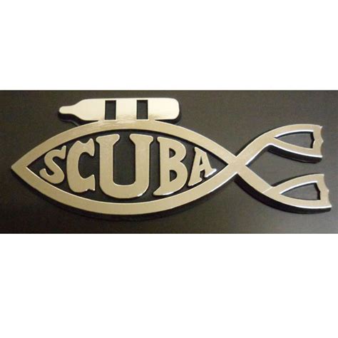 Scuba Fish Car Emblem