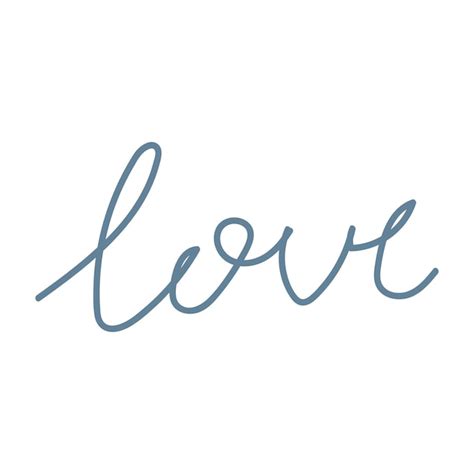 Premium Vector Hand Drawn Lettering Love