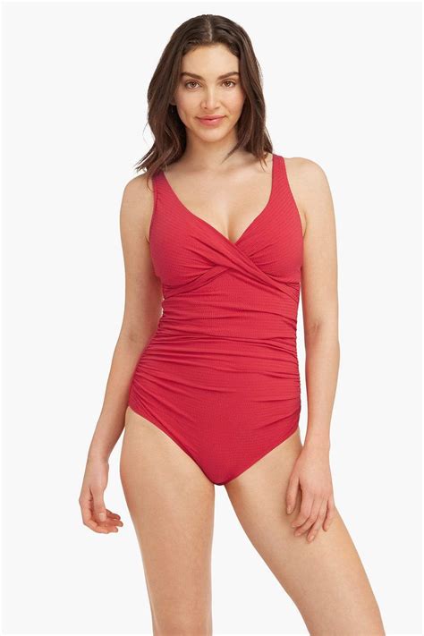 One Of The Most Popular Messina Red Messina Cross Front Multifit One Piece One Pieces In 2021