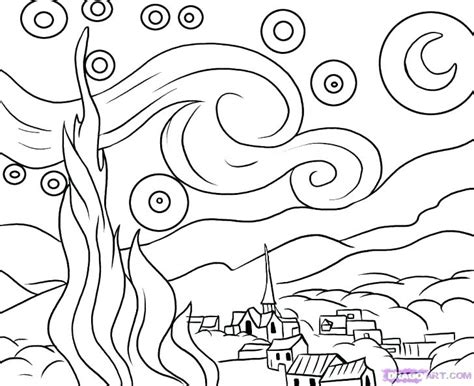 Wanted vincent van gogh coloring pages night sky astounding starry page with use the download button to find out the full image of night sky coloring page free, and download it for your computer. Night Sky Coloring Page at GetColorings.com | Free ...