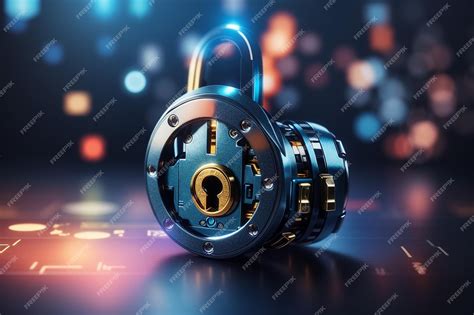 Premium Ai Image Padlock With Keyhole Icon In Personal Data Security