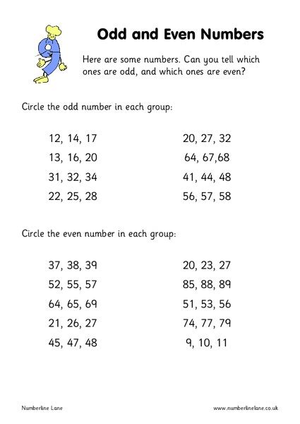 Odd And Even Numbers Worksheet For 2nd 3rd Grade Lesson Planet