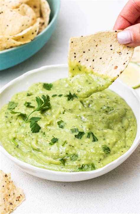 Creamy Avocado Salsa Verde Roasted Tomatillo Avocado Salsa