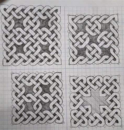 Celtic Knots Celtic Knot Drawing Geometric Pattern Art Graph Paper Art