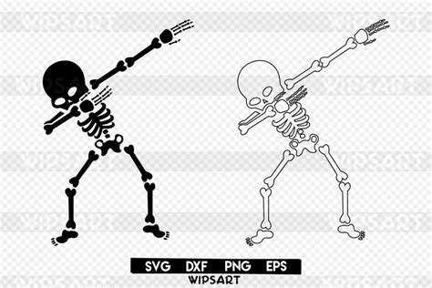Skeleton Dabbing Skeleton Halloween Skeleton Dancing Svg