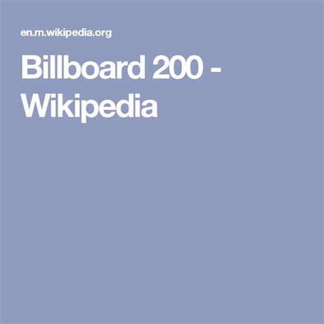 The Bill Board 200 Wikipediada Logo Is Shown In White On A Blue