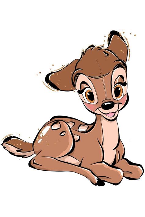 Bambi Бемби Cute Cartoon Drawings Realistic Drawings Disney