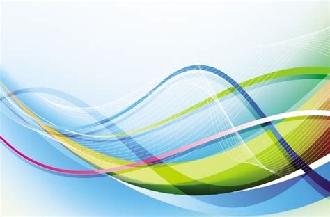 Free Colorful Abstract Curved Lines Background Vector 03 Titanui
