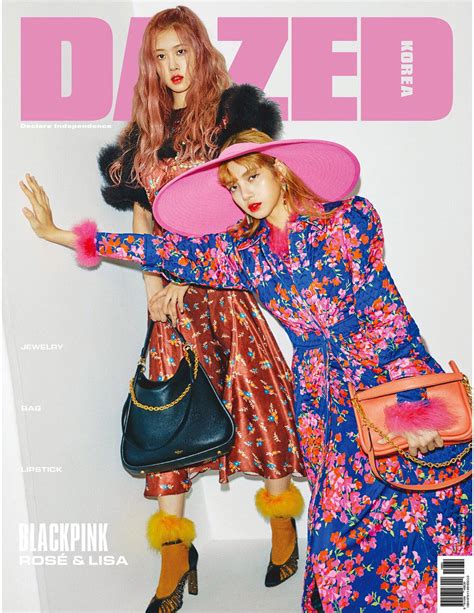 Blackpink Rose Lisa Chaelisa Dazed Korea Magazine Autumn 2018 Issue Cover