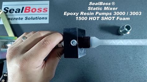 Static Mixer Epoxy Pumps Hot Shot Foam Cartridges Sealboss Youtube