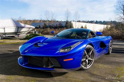Stunning Blue Ferrari Laferrari In Washington Ferrari Laferrari
