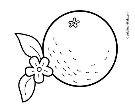 Check spelling or type a new query. Orange with flower fruits coloring pages for kids ...