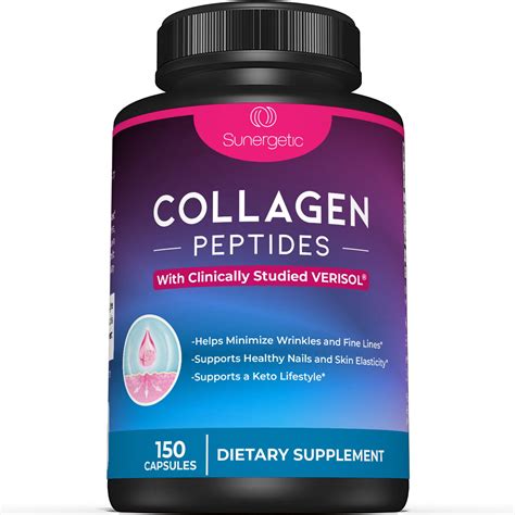 Premium Collagen Peptides Capsules - Includes 2500mg of Verisol ...
