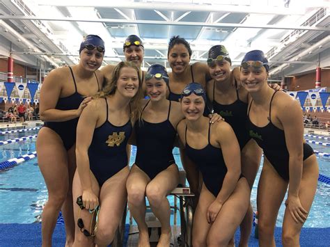 Nd Swimming And Diving On Twitter The Lady Irish Are Ready To Light It