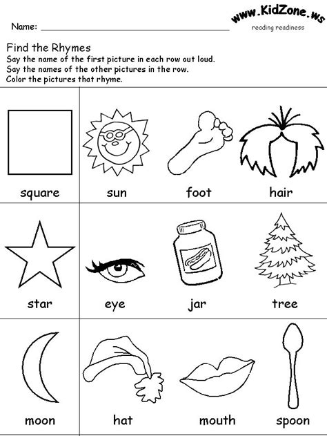 Learning To Read Worksheets For 5 Year Olds